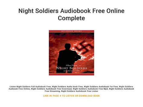 Night Soldiers Audiobook Free Online Complete By Avonlealucia Issuu