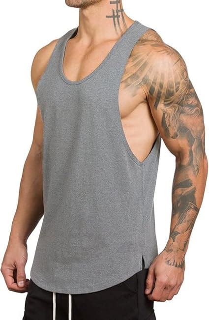 Magiftbox Mens Muscle Tanks Workout Gym Tank Tops Fitness Training