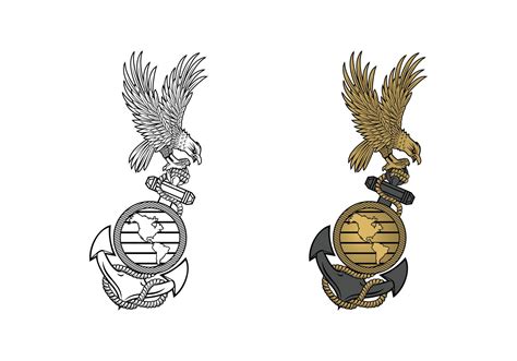 United State Marine Corps Eagle Globe And Anchor Ega Design