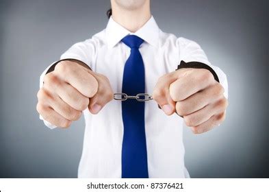 Businessman Handcuffed His Crimes Stock Photo 87376421 Shutterstock