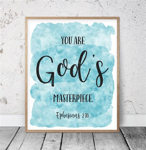 You Are God S Masterpiece Ephesians Bible Verse Etsy