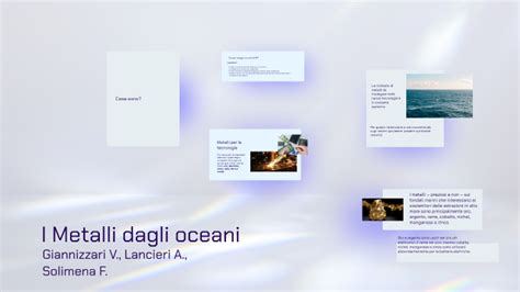 Metalli By Alessandro Lancieri On Prezi