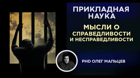 Мысли о справедливости и несправедливости | Прикладная наука | Мальцев ...