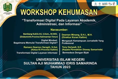 Workshop Kehumasan Transformasi Digital Pada Layanan Akademik