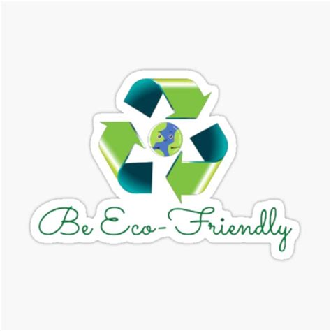 "Eco Friendly Designs" Sticker for Sale by Ribbon-Art | Redbubble