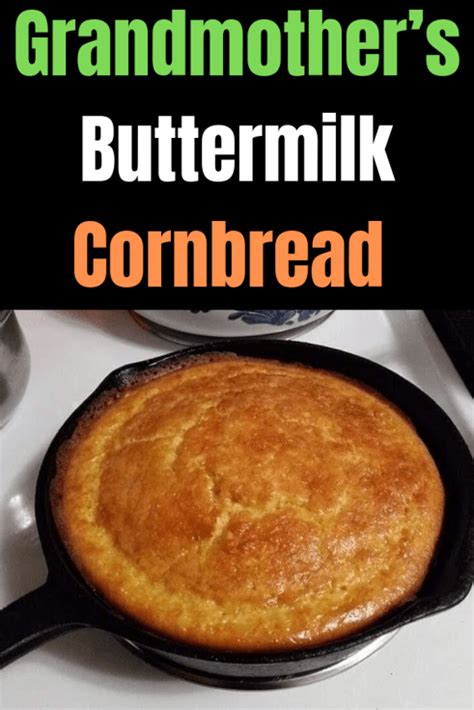 Grandmothers Buttermilk Cornbread Just Healthy Way