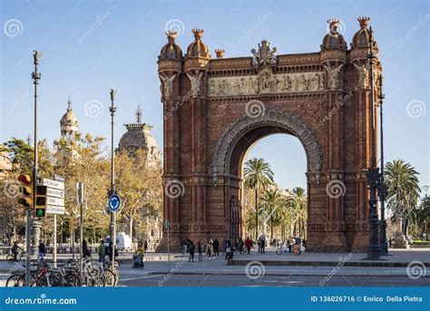 The Arc De Triomf One Of The Most Famous Landmark In Barcelona Spain