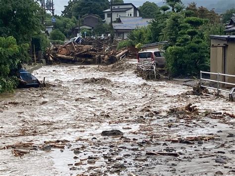 久留米市田主丸町竹野で発生した土砂崩れの現場 - 【記 …