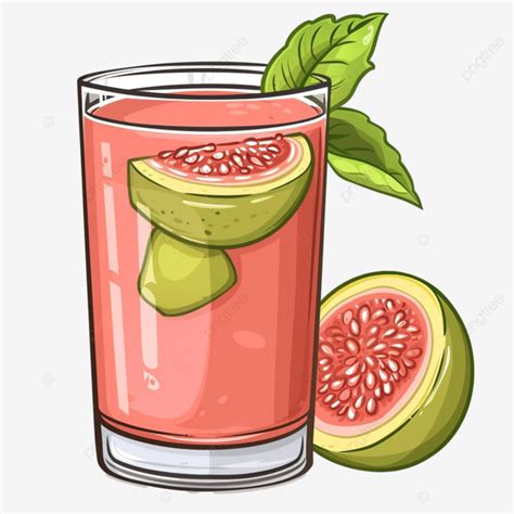 Guava Fruit Juice Cartoon, Guava, Fruit, Juice PNG Transparent Image ...