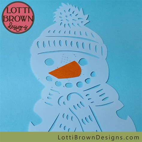 Snowman Svg Cardstock Craft Project