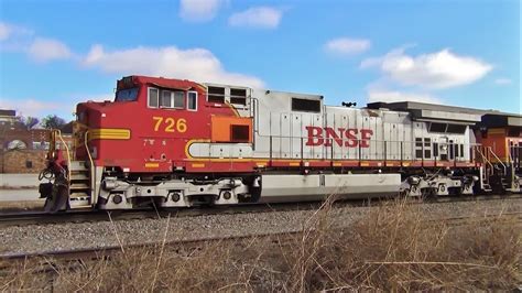 Bnsf Warbonnet Dash Leads Westbound Mixed Freight Ottumwa Ia