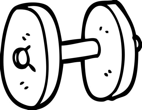 drawing cartoon gym weights  vector art  vecteezy