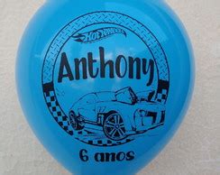 Bexiga Personalizada Tema Hot Wheels Elo7 Produtos Especiais