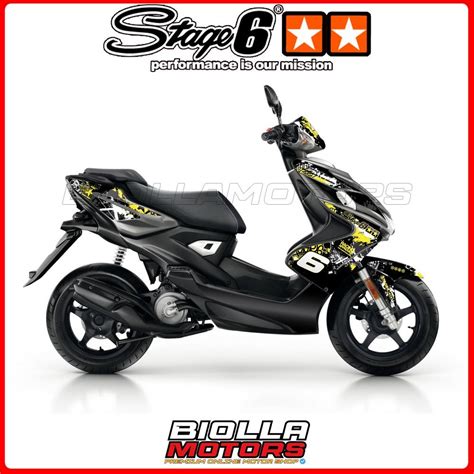 S Ye Grafiche Stage Giallo Nero Yamaha Aerox Naked Cc Lc