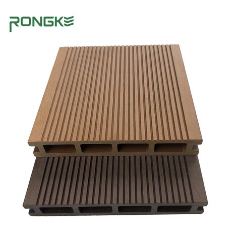 Square Hole Outdoor Wpc Floor Compile Decking China D Embossed