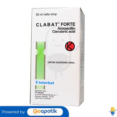 Ulasan Produk Clabat Forte Dry Syrup Ml