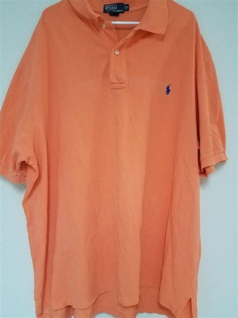 Mens Polo Ralph Lauren 4xl 4xb Polo Shirt Orange Creamsicle Big And Tall Poloralphlauren