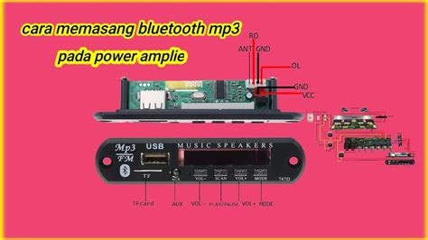 Cara Pasang Bluetooth Mp Pada Power Amplie Youtube