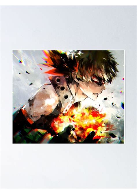 Poster Katsuki Bakugou Affiche Ou Cadre