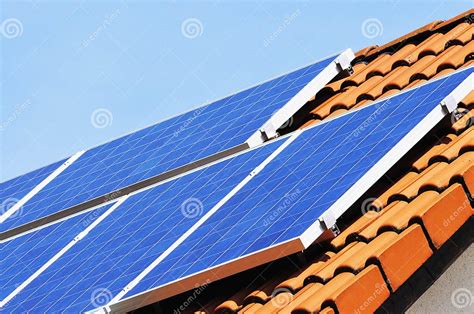 photovoltaic system stock photo image  solaranalage