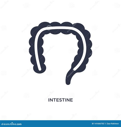 Intestine Icon On White Background Simple Element Illustration From