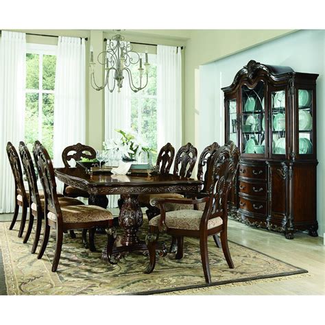 Lark Manor Ceja 86 Extendable Pedestal Dining Table And Reviews Wayfair