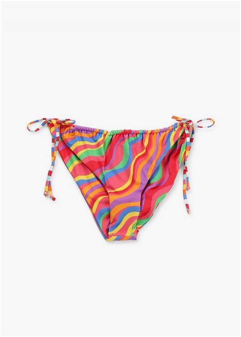 Inc It S Now Cool Rainbow Gathered Tie Up Bikini Bottoms Sale From Daniel Footwear Uk