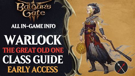 Baldur’s Gate 3 The Great Old One Warlock Build Guide - Fextralife