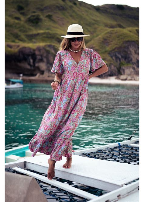 DRESS HS336P079 MAE MAXI DREAMLAND Naked Gypsy