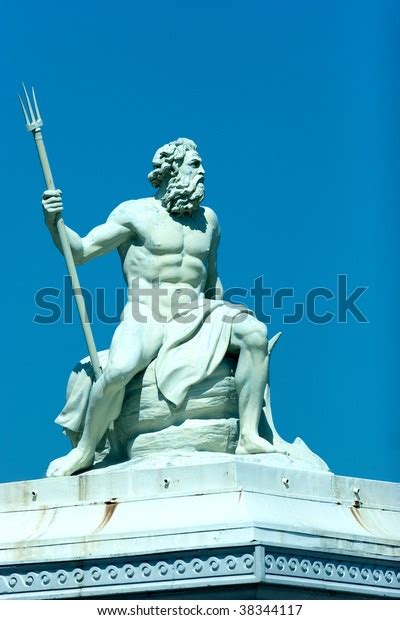 Statue Greek God Sea Poseidon Located Stock Photo (Edit Now) 38344117