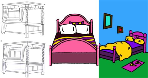 25 Easy Bed Drawing Ideas - How to Draw a Bed