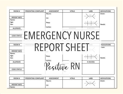 4 Patients Emergency Department Ed Er Minimalist Nurse Brainreport