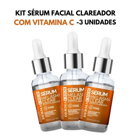 Serum Para Tirar Manchas Do Rosto - Kit Sérum Facial Tratamento Clareador para Manchas e Melasma do Rosto ...