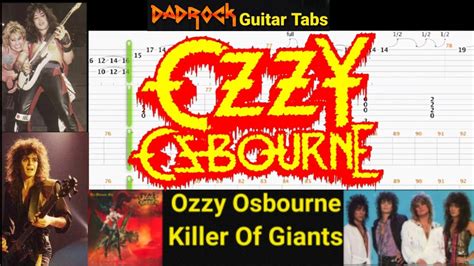 Killer Of Giants Ozzy Osbourne Guitar Bass Tabs Lesson Youtube