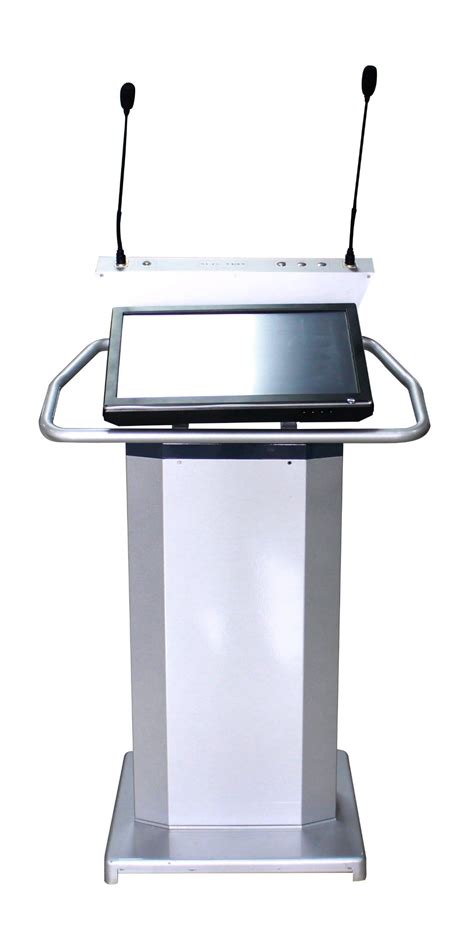 All In One Design Speech Podium Lectern With Microphone China Speech