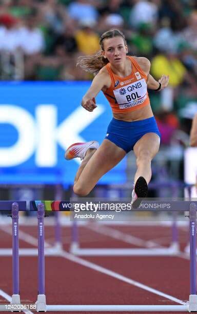 Femke Bol Of Team Netherlands Competes In The Women S M Hurdles