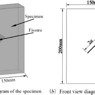 Schematic diagram of fissure specimens. | Download Scientific Diagram