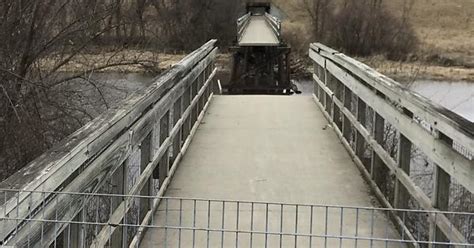 Poor Local Bridge Didn’t Survive The Ice Jams It Was Used For A Bike Path Album On Imgur