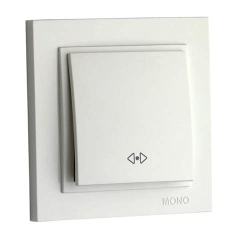 Выключатель одноклавишный промежуточный MONO Electric DESPINA БЕЛЫЙ ...