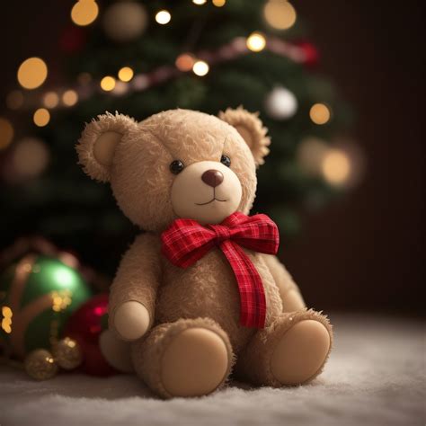 Christmas Teddy Bear Wallpaper