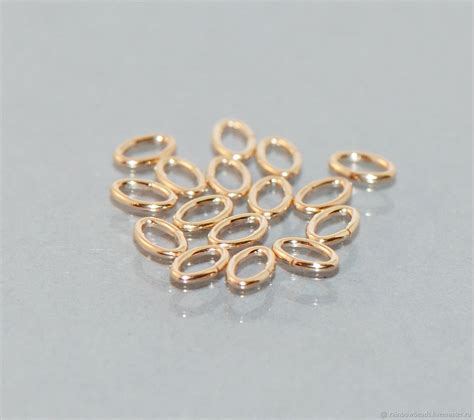 Фурнитура голдфилд Колечки соединительные овальные 3.2x4.5 мм Г-040 ...