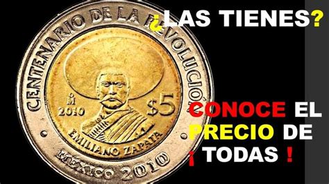 Monedas Mexicanas De Pesos Conmemorativas Del Centenario De La