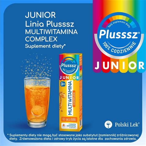 Plusssz Junior Multiwitamina Complex X Tabl Musuj Cych Cena