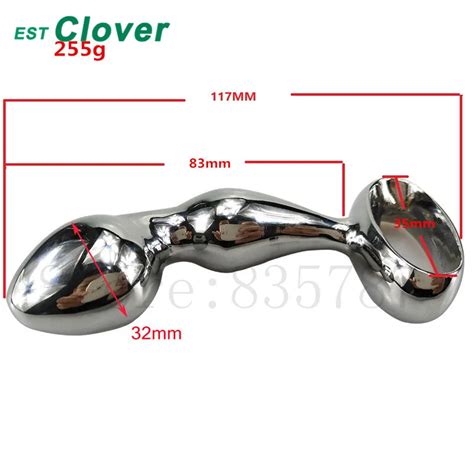 Godemichet Anal En Acier Masseur De Point G Gode Sexuel En M Tal Jouets Pour Femmes Et Hommes