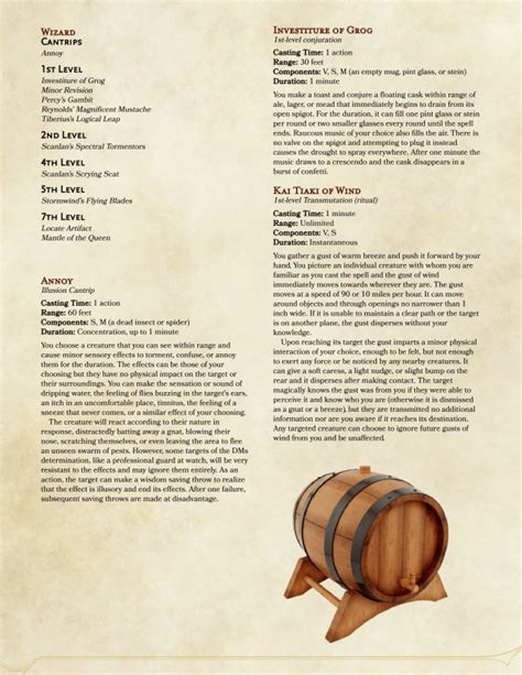 Dnd 5e Homebrew — Critical Role Spells By Vecnaismyco Pilot