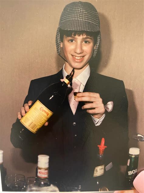 This is me at my Bar Mitzvah becoming a man, with the girliest drink ...
