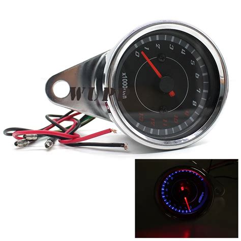 WUPP Adjustable Motorcycle Led Digital Tachometer 13000 Rpm Speedometer