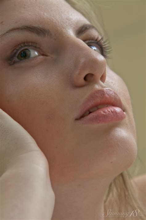 Year Old Blonde Jessy N Models Totally Naked On Top Of Her Bed CoedCherry