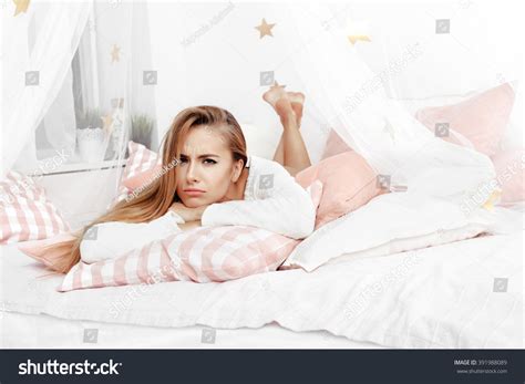 Sexy Blonde Wearing Sexy Pajama On Stock Photo 391988089 Shutterstock