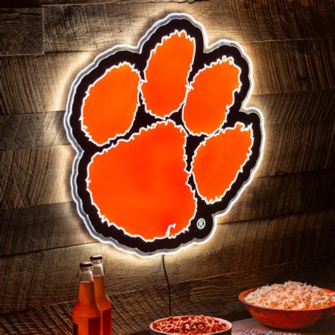 Clemson University Led Paw Clemsonframeshop